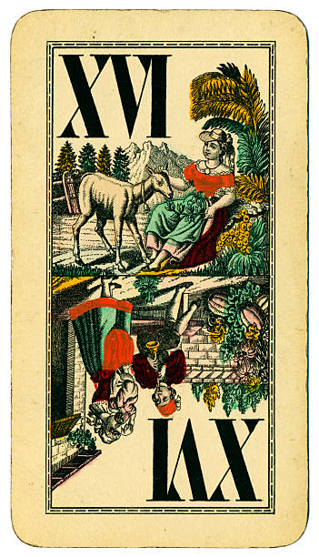 istock Trump XVI Tarot Austrian Taroch playing card 1900 520692071