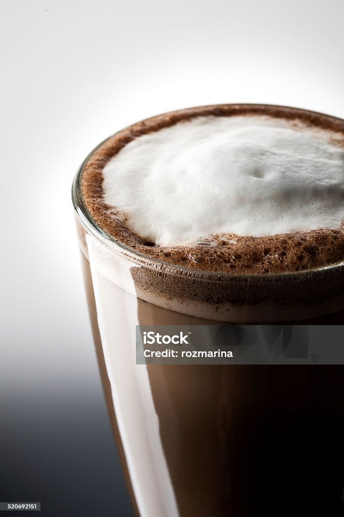 Latte coffee (cappuccino) close-up Breakfast Stock Photo