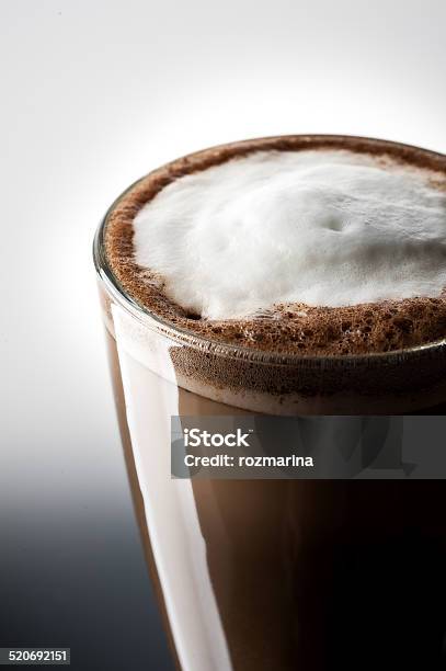 Latte Coffee Closeup Stock Photo - Download Image Now - Breakfast, Cacao Fruit, Cafe Macchiato