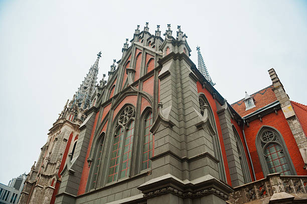 istock Catholic church in the Gothic style architecture 520700730