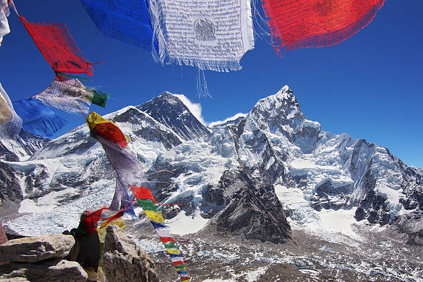 istock Mount Everest and Nuptse in the Nepal Himalaya 520701988