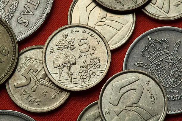 Photo of Coins of Spain. Anguiano Dancer, La Rioja Province