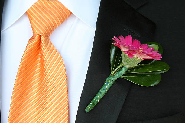 istock Tuxedo with tie boutonniere 520703551