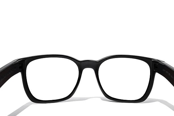 Close up sunglasses rear view, isolated on white background