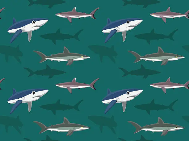 Vector illustration of Sharks Wallpaper 14