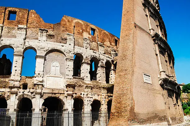 Photo of The Colosseum in Rome, Italy.