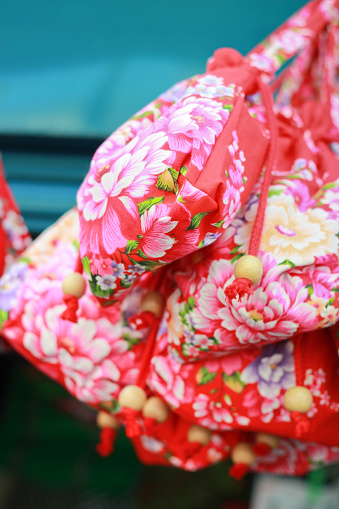 A bag of Fukubukuro (Hakka) resembles luck and wishes from people to people.