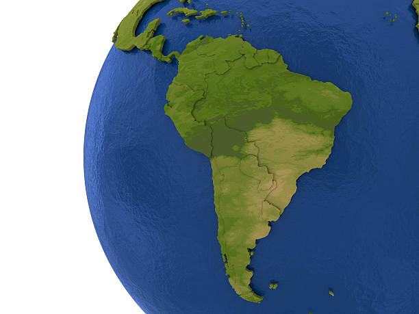 South American continent on Earth
