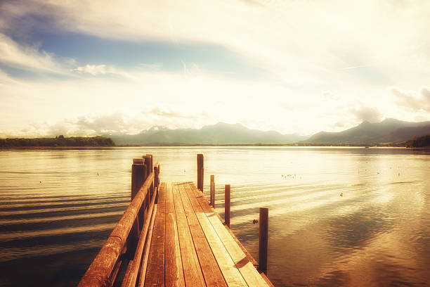 istock wooden jetty lake chiemsee 520708673
