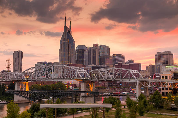 istock Nashville, Tennessee downtown skyline at twilight 520710309