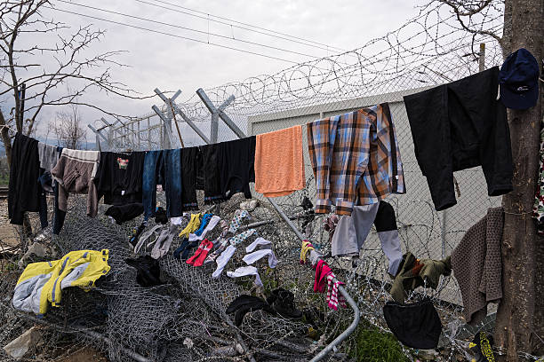 Obóz uchodźców w Grecji – zdjęcie