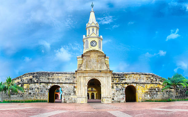 istock Clock Tower - Cartagena, Colombia - Clock Tower 520712253