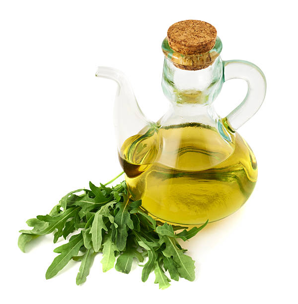 istock Olive oil glass vessel isolated 520714824