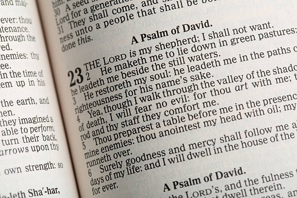 istock Psalm 23 in the Holy Bible 520732961