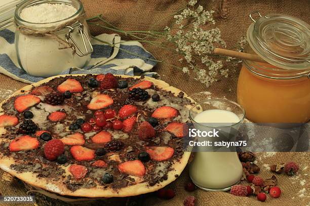 Sweet Pizza Stock Photo - Download Image Now - Backgrounds, Candy, Chocolate