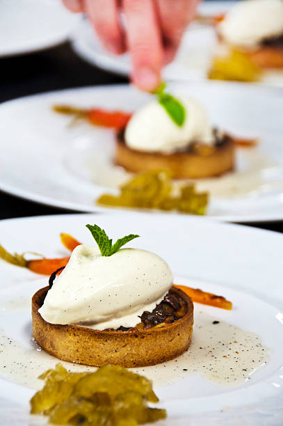 istock Preparing pastry with icecream in a restaurant 520734022