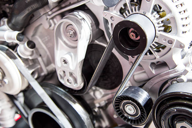 istock The powerful engine of a modern sport car 520734215