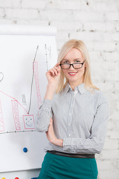 istock Presentation of business woman 520734316