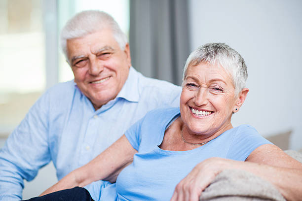 istock Happy senior couple 520734930