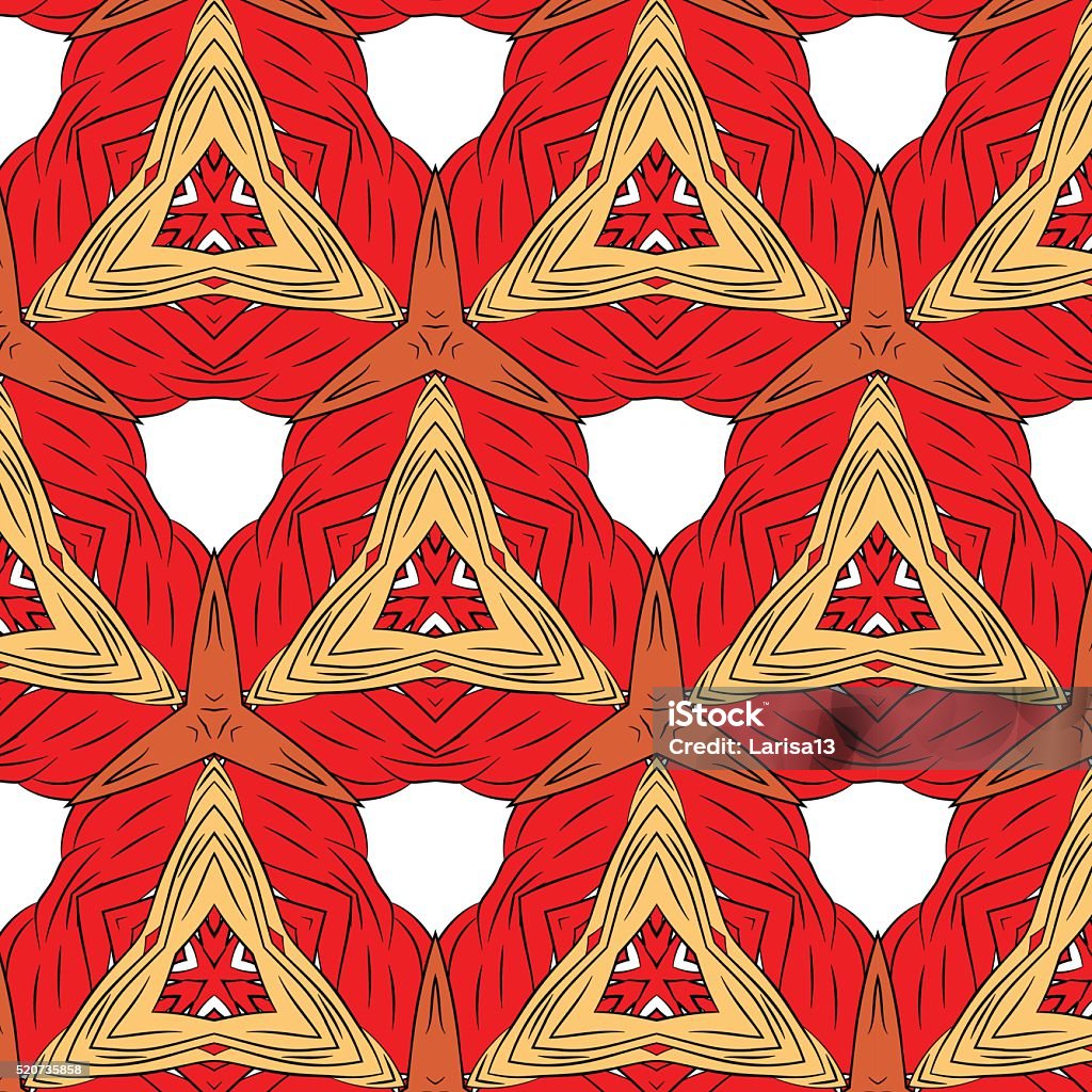 Primitive Simple Red Modern Pattern Stock Illustration - Download Image ...