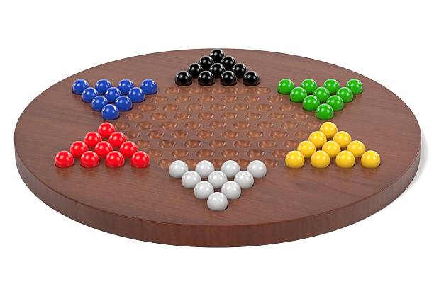 chinese checkers 3d rendering of chinese checkers chinese checkers stock pictures, royalty-free photos & images