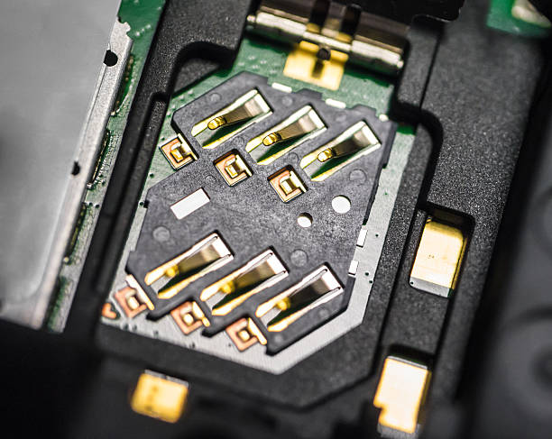 istock Macro of SIM card slot 520737735