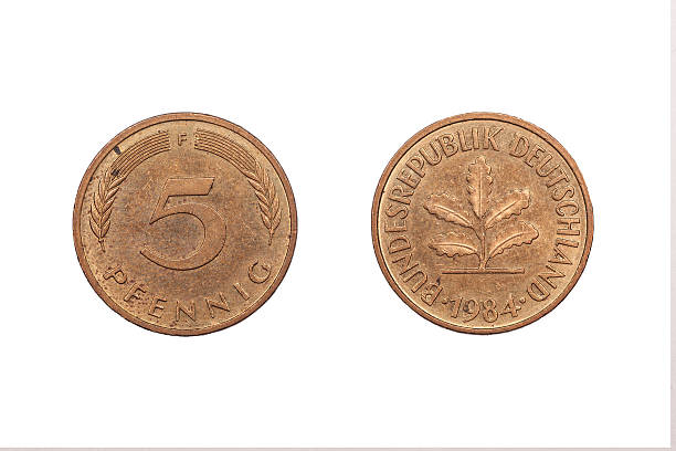 istock Five Pfennig coin from  Germany 1984 520738922
