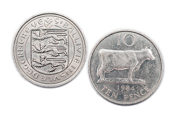 istock Guernsey Ten pence coin 1984 520739054