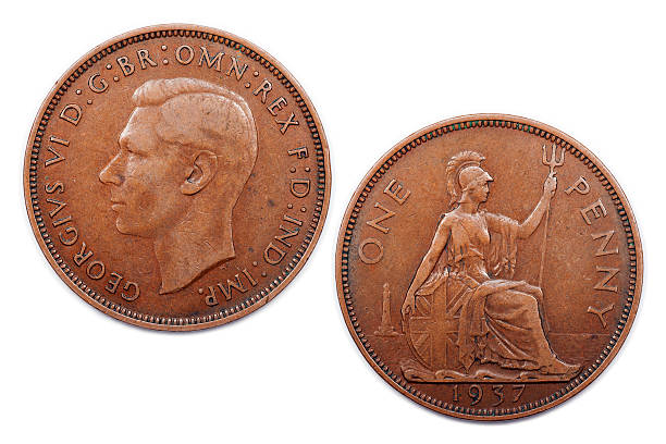istock One Penny from the U.K. minted 1937 520740190