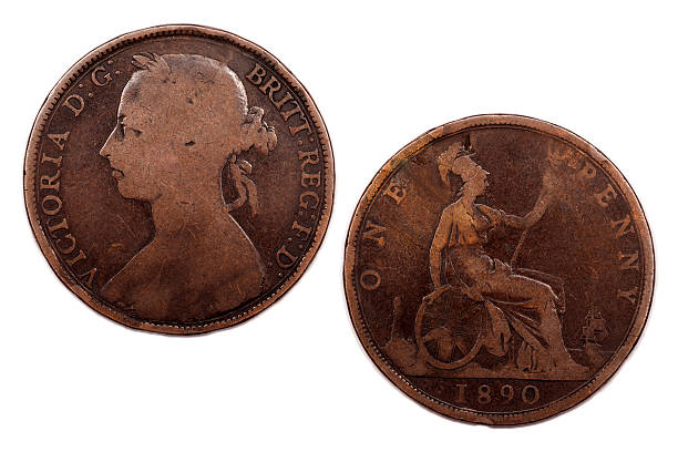 istock One Penny coin Young head 1890 Victoria 520740468