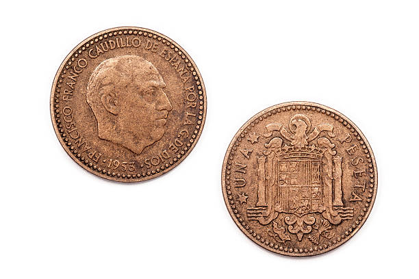 istock One Peseta coin from Spain 1953 520740558
