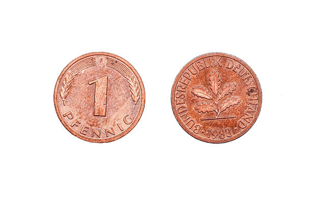istock One Pfennig coin from Germany 1983 520740738