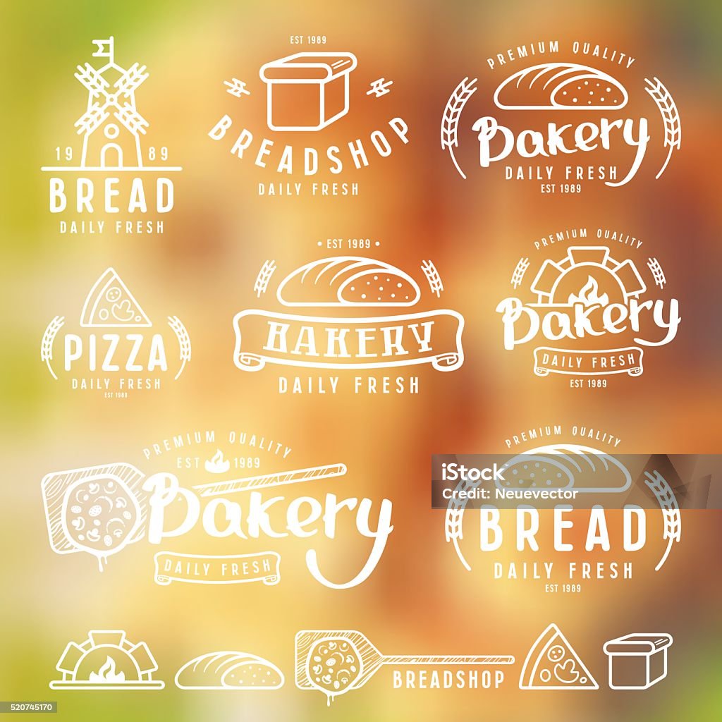 Set Of Bakery Labels Badges And Design Elements Stock Illustration