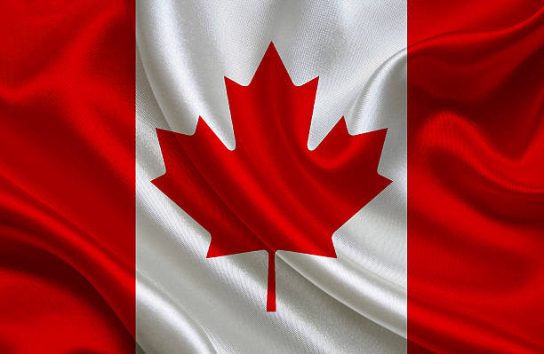 Canadian flag stock photo