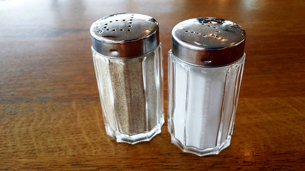 istock Salt and Pepper on a wood table in restaurante 520751759