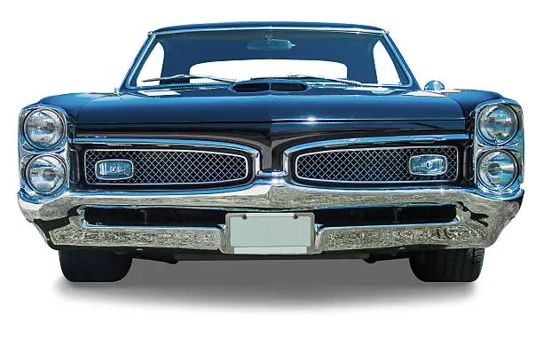 Front view of a 1967 Pontiac GTO.
