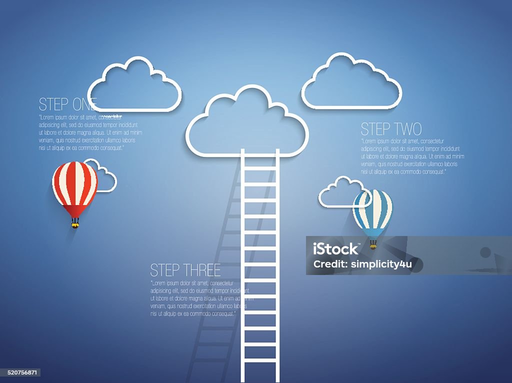 Ladder to the succes Achievement stock vector