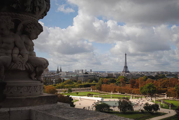 istock Skyline of Paris with the eiffel tower 520758059