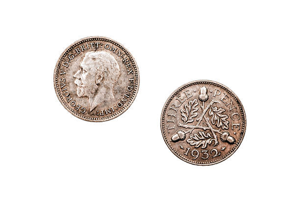 istock Threepence coin minted 1932 from the U.K 520766462