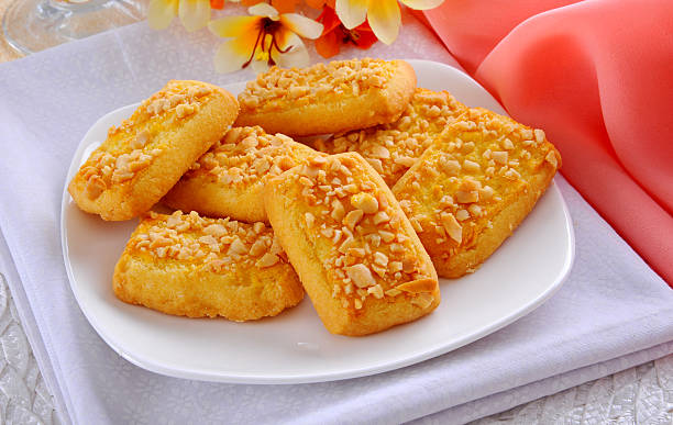 cacahuete cookies - 4 - almond macaroon fotografías e imágenes de stock