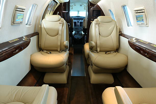 istock Front part of business jet cabin 520771622
