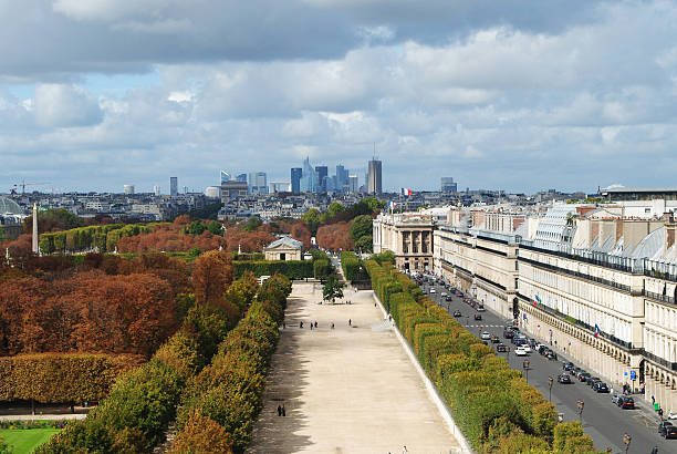 istock Skyline of Paris with the eiffel tower 520773337