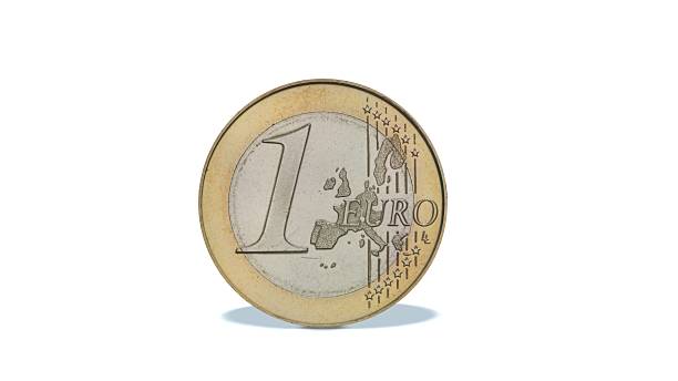 istock Euro coin isolated on white 520776376