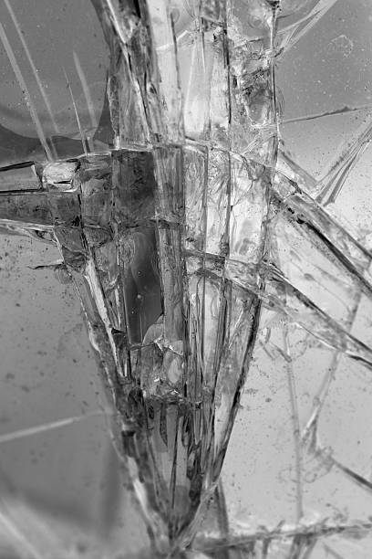 istock Shattered windshield of car 520776406