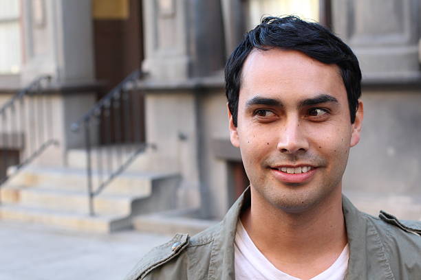 istock Happy Hispanic/Spanish man looking to left 520781172