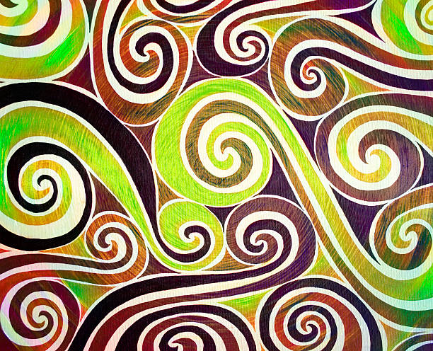 istock Spirals of acid psychedelic colors 520785743