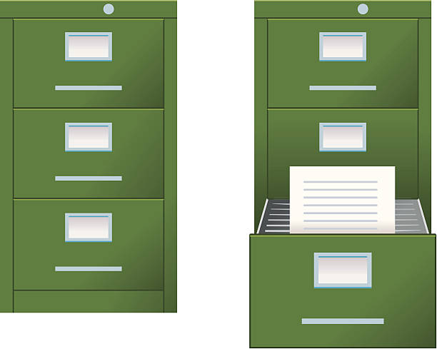 Filing cabinet Filing cabinet filing cabinet stock illustrations