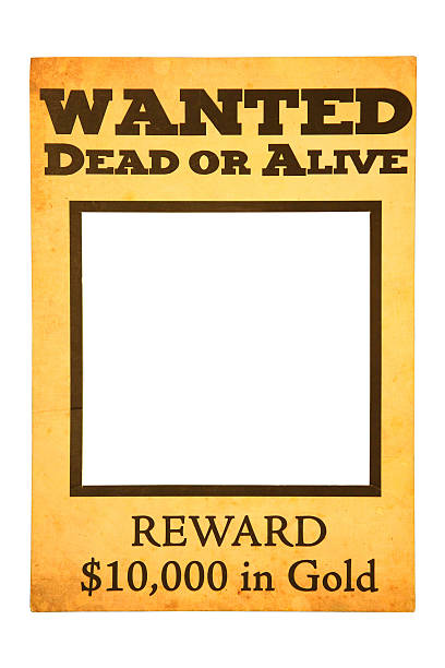 istock Wanted Dead or Alive blank poster with path 520786405