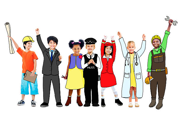 istock Happy Children and Dream Job Concepts 520787263