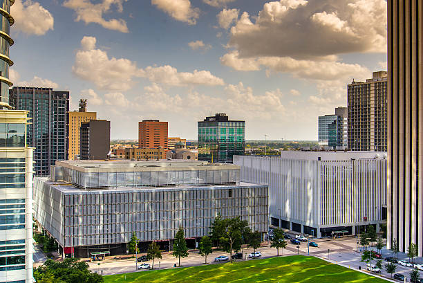 istock Downtown Houston highrise buildings 520787645